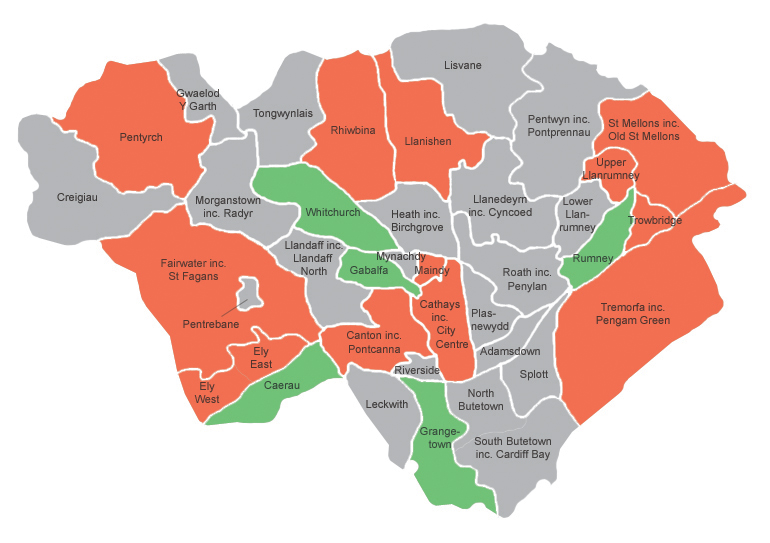 Cardiff Map